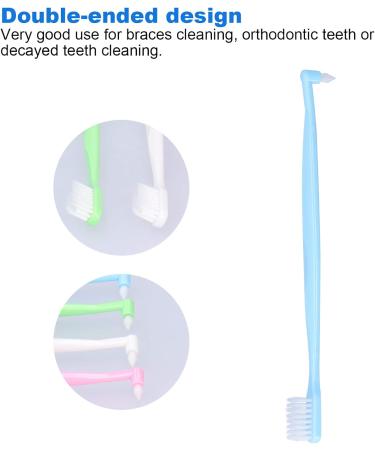 4PCS Orthodontic Toothbrush Set - Double-Ended Interspace Toothbrush for Braces & Teeth Cleaning - International Shipping Available - Buy Online on SooperMarket.com
