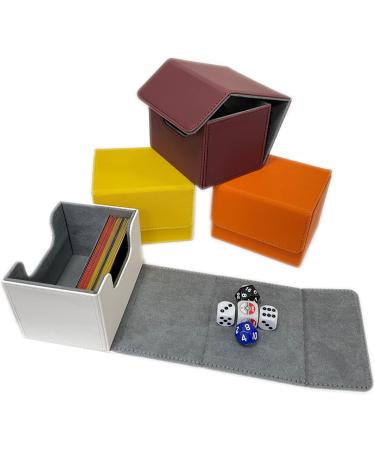 SXTT MTG Deck Box - Large Card Deck Box for 120+ Single Sleeved Commander Cards - White Magnetic Game Card Case for MTG/TCG/CCG - Buy Online on SooperMarket.com