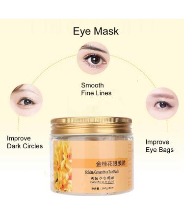 Gold Osmanthus Eye Mask 80pcs - Anti-Aging Collagen Patches for Puffy Eyes, Dark Circles, Wrinkles, and Eye Bags - Deep Moisturizing Formula with Elasticity Boost - Buy Online on SooperMarket.com