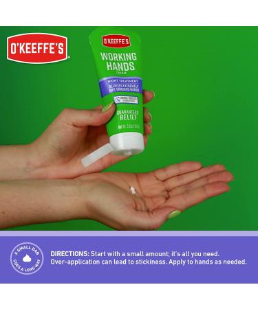 O'Keeffe's Working Hands Night Treatment Hand Cream 3 oz Tube - Pack of 2 - Buy Online on SooperMarket.com