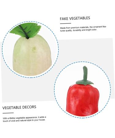 Cabilock 12 Pcs Simulated Vegetable Model Plants Decor Kid Vegetable Toys Fidget Toy for Kids Fake Vegetable Models Kids Decor Kids Toys Home Decor Simulation Fruit Decors Carrot Foam Chili Colorfulx2pcs 14X5.5X5.5CMx2pcs - Buy Online on SooperMarket.com