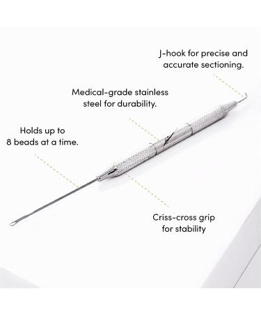 The Hair Shop Pro Pulling Needle for I-Tip Hair Extensions - Stainless Steel Sectioning Tool for Beads, Tubes, Microlinks - 1 Unit - Buy Online on SooperMarket.com