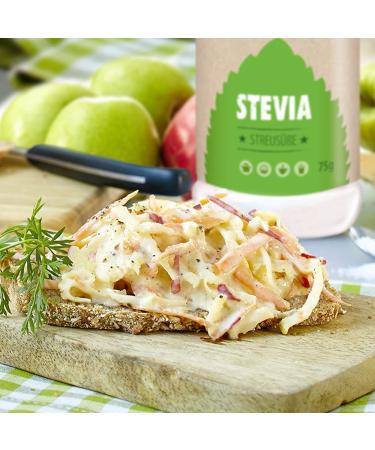 Huxol Stevia Sugar Alternative Powder 75g | Vegan Gluten-Free Halal Calorie-Free Tooth-Friendly for Baking & Cooking - Buy Online on SooperMarket.com