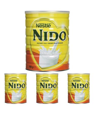 Nestl Nido Instant Full Cream Milk Powder - 900 g (Pack of 4)