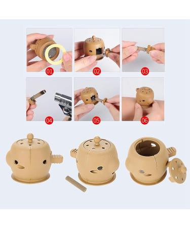 Buy Smoke-Free Moxa Rolls | 8-Piece Moxibustion Kit | Self-Adhesive Acupressure Tool & 100 Moxa Sticks - Safe & Effective - Buy Online on SooperMarket.com