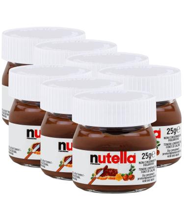 Nutella 7x Ferrero Nutella World Glass Spread Chocolate 25g