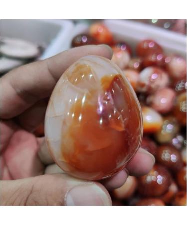 Crystal 1pc Stones Reiki 45mm Carnelian Agate Stones Orange Red Natural Sparkling Crystal Stone Stone Collection - Buy Online on SooperMarket.com