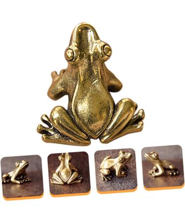 Alipis 1pc Figures Vivid Desktop Delicate Adornment Keychain Frog-designed Tabletop Vintage Pet Tea - Buy Online on SooperMarket.com