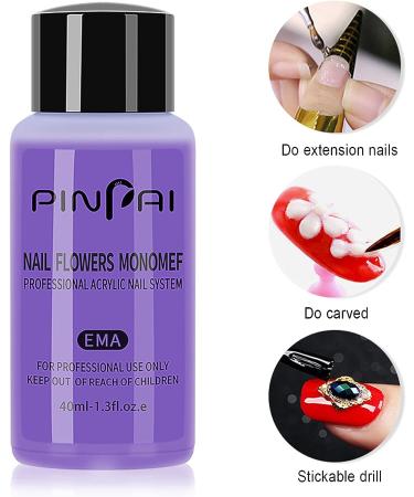 Bluelans 40ml Professional Acrylic Nail Liquid Monomer for Nail Extension and Art - Buy Online on SooperMarket.com