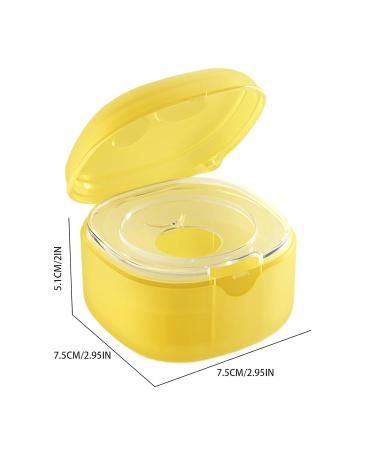 Pacifier Holder - Dustproof & Easy to Clean Container in Yellow | Keep Pacifiers Clean | Jomewory - Buy Online on SooperMarket.com