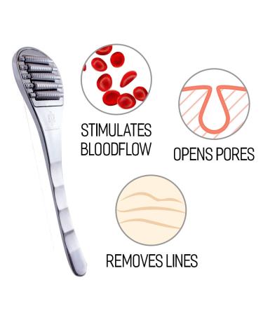 Shop Bella Issimo Derma Roller | Premium Stainless Steel Facial Massager for Anti-Aging & Skincare | Uplift Sagging Muscles & Relax Fine Lines - Buy Online on SooperMarket.com