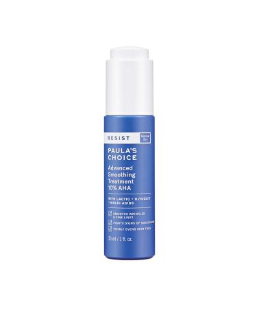 Paula's Choice RESIST Smoothing Treatment 10% AHA Serum, Lactic, Glycolic & Malic Acids, Anti-Aging Exfoliant for Dry Skin , 1 Ounce