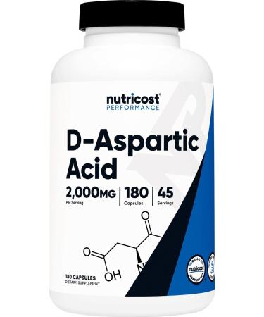 abseits D-Aspartic Acid (DAA) Capsules 2000mg Per Serving (180 Capsules)