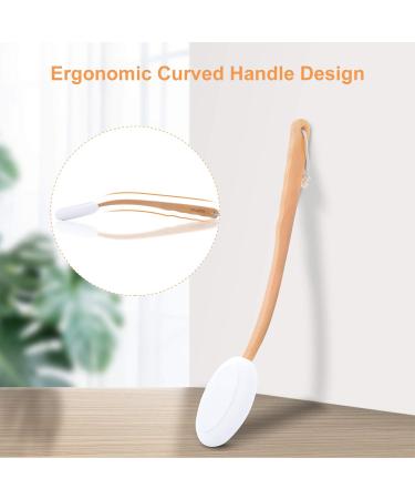 MAQUITA 2 in 1 Back Cream Applicator & Body Brush with Long Handle | Self-Application Back Scrubber with 3 Pads | Portable & Convenient for Travel - Buy Online on SooperMarket.com