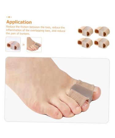 KALLORY 4pcs Toe Stretcher & Separator Set - Foot Protectors for Hammer Toe, Straightener Brace - Adjustable 6X3.2CM, Assorted Color - Buy Online on SooperMarket.com