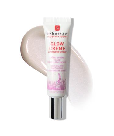 Erborian - Glow Cream - Ultra-Radiant Effect & Illuminating Daily Face Cream - Radiance Boosting Primer for Fresh & Dewy Finish with Glowing Complexion Brightens - 0.5 Oz