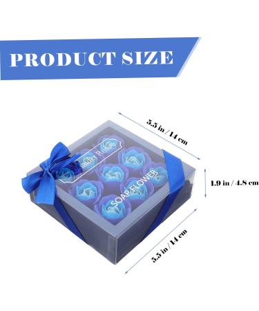 Artibetter 3 Boxes Rose Soap Flower Eternal Rose Bouquet Flower Gifts Rose Gifts Blue Gifts Graduation Party Floral Shower Soap Blue Rose Petals Diy Fake Rose Boxed Gift Box - Buy Online on SooperMarket.com