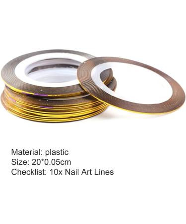 Worparsen Nail Accessories Manicure Line Striping Tape Luxury Creative Golden - Buy Online on SooperMarket.com