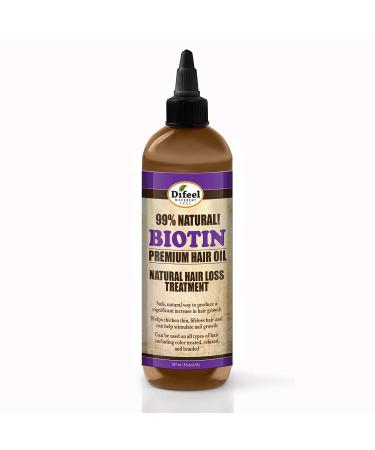 Difeel 99% Natural Premium Hair Oil - Biotin Oil 7.78 oz. (PACK OF 4)