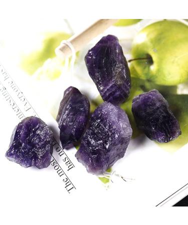 for 50g/Bag Natural Amethyst Raw Crystal deep Purple Rough SpecimenCrystal Quartz Stones and Minerals Fish Tank Stone Component - Buy Online on SooperMarket.com