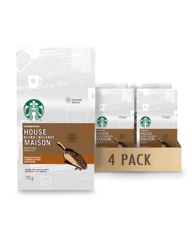 Starbucks Ground Coffee House Blend 793g Bag 4 Count