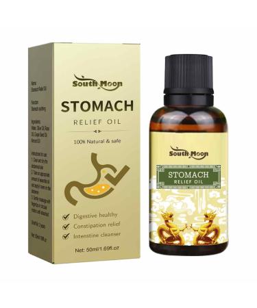 Abdominal massage oil |Grape seed almond and olive oil mixture with a laxative essence |Natural essence for appetite relaxation and digestion 50 ml Vesone