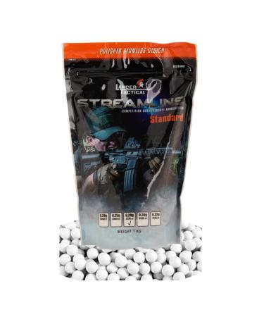 Lancer Tactical Standard 0.28g BBS White 3570 Rounds for Airsoft High FPS Performance