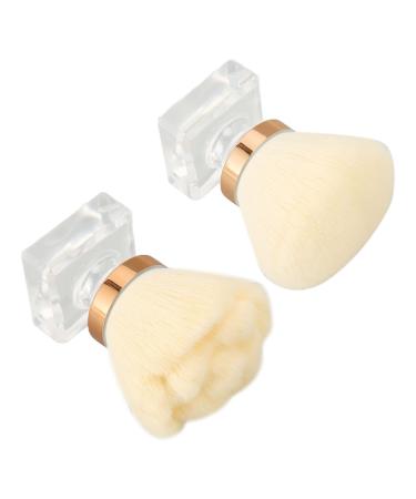 Flower Shape Makeup Brush Round Shape Cosmetic Brush Multi-function White for Daily Life