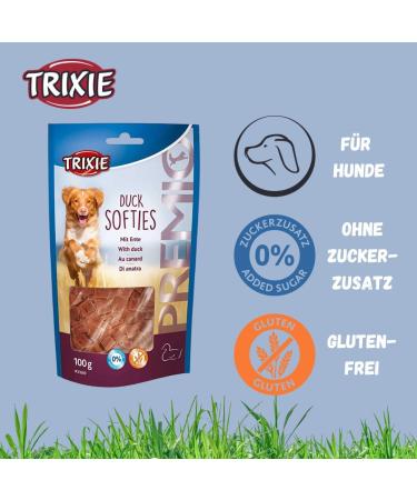 Trixie Premio Duck Softies 100g - Gluten-Free Grain-Free Dog Treats | Premium Training Rewards - Buy Online on SooperMarket.com