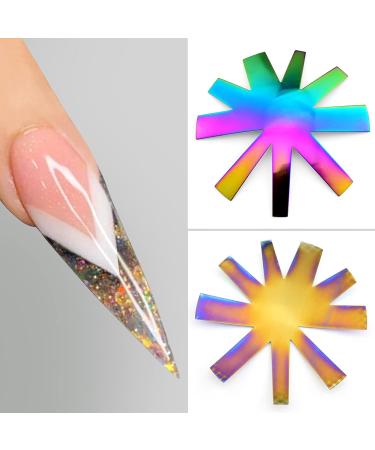 V Shape French Smile Line Nail Cutter Acrylic Tool | 9 Sizes | HJ-NAT201-FC08 - Buy Online on SooperMarket.com