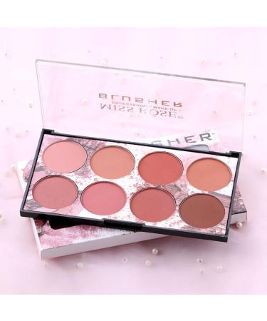 Blush Palette Makeup Blush Cream Palette Face Powder Blusher with 8 Blush 42G 8 Colors Blusher - Buy Online on SooperMarket.com