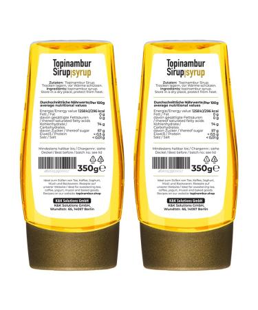 Buy Vegan Sugar-Free Syrup - 2 Bottles of 350g Jerrup | Low-Carb Sweetener for Breakfast - Ideal for Kids & Adults - Buy Online on SooperMarket.com
