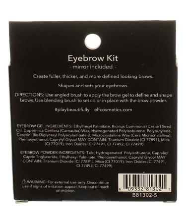 E.L.F. Eyebrow Kit - Gel & Powder, Medium - 0.05 oz Gel, 0.08 oz Powder - Buy Online on SooperMarket.com
