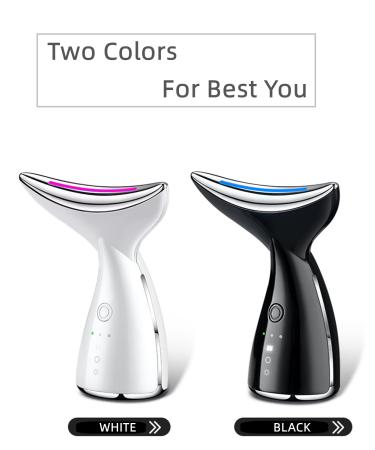 VOFEL Facial Neck Massager - Electric Face Neck Lifting Massager with Heat & Massage Modes for Wrinkles - White - Buy Online on SooperMarket.com