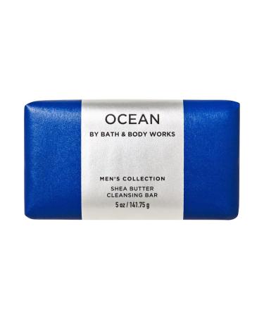 Bath and Body Works Ocean For Men Shea Butter Cleansing Bar 4.2 oz Ocean 5 Ounce (Pack of 1)
