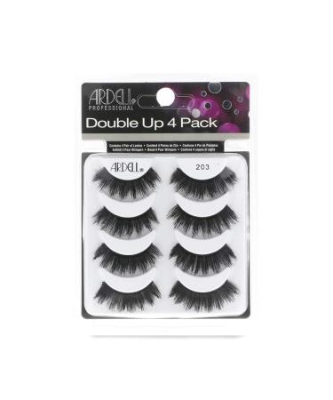 Ardell False Eyelashes 4 Pack Double Up 203 1 pack (4 pairs per pack) 4 Pairs Double Up 203