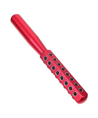 Healeved 1pc Face Firming Machine Facial Roller Eye Mini Face Roller Pink Business Card Holder Face Massager Facial Beauty Massager Face Lift Tool Ipl Red Aluminum Alloy 16.5X2cm Red