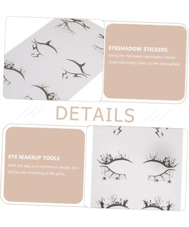 HAPINARY 4 Pairs Halloween Eyeliner Stickers Christmas Face Stickers Eyeliner Stencil Sticker Face Decals Pvc - Buy Online on SooperMarket.com