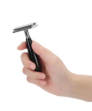 Double Edge Razor Plane - Durable Stainless Steel Manual Razor for Men (Black) | Perfect Shave Reusable & Eco-Friendly - Buy Online on SooperMarket.com