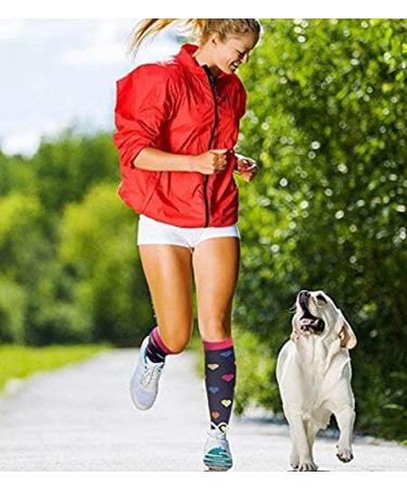 7 Pairs Compression Socks for Men & Women - Ideal for Running Sports Travel & Nurses - S-M Compression Stockings - Buy Online on SooperMarket.com