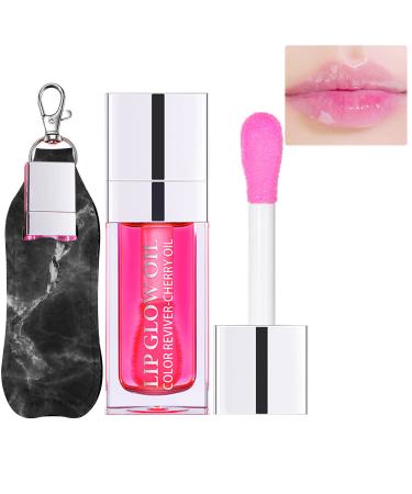 Kaynest Hydrating Lip Glow Oil  Moisturizing Lip Oil Gloss Transparent Plumping Lip Gloss  Long Lasting Nourishing Lip Glow Oil Tinted for Lip Care and Dry Lips (007Raspberry)