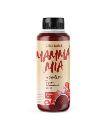 Gymqueen Mamma Mia Zero Sauce 265ml Sriracha reduced in calories and low in fat perfect topping for refining dishes Sriracha 265 ml (1 Pack)