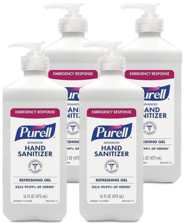 Purell hand sanitizer 16oz - 4 units