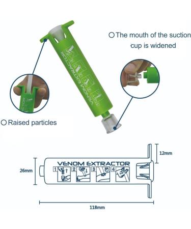 Bite Sucker Venom Extractor - Relief & Healing Tool for Outdoor Camping - Buy Online on SooperMarket.com