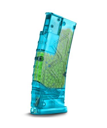 Ludex Speed Loader for 6mm Airsoft BBS Pellet, 500 Rounds Large Capacity Airsoft BB Loader with Adapter Fast Quick Magazine Loaders-Blue