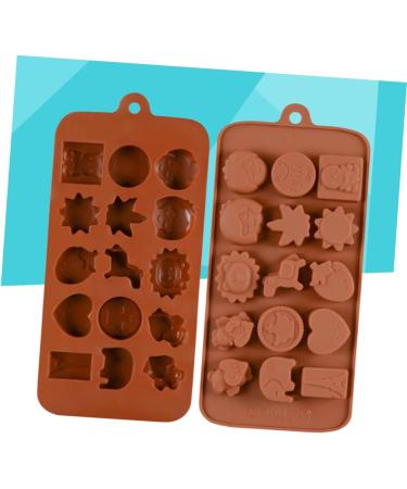 3pcs 15 Fudge Molds Non-Stick Mold Cartoon Animal Mold Silicone Mold Fondant Molds Bakeware Silicone Candy Mold Silicone Baking Molds Candy Molds Biscuits Cake Chocolate Candies mediumx3pcs Coffeex3pcs - Buy Online on SooperMarket.com