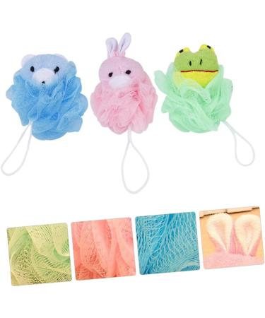 Angoily 6 Pcs Cartoon Bath Mesh Sponge Loofahs - Dead Skin Clean Pouf & Back Massager | International Shipping - Buy Online on SooperMarket.com