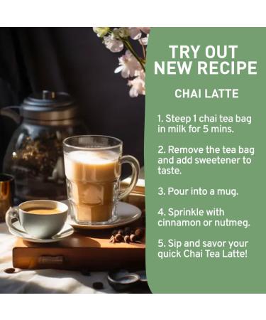 Handpick Masala Chai Tea Bags 100 Count - Strong & Aromatic Blend with Cinnamon, Pepper, Cloves & Cardamom - Premium Quality Round Bags - Eco-conscious Packaging - Buy Online on SooperMarket.com