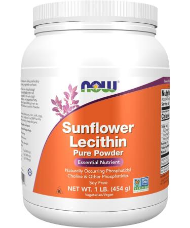 Sunflower Lecithin with Naturally Occurring Phosphatidyl Choline and Other Phosphatides Powder 454 g