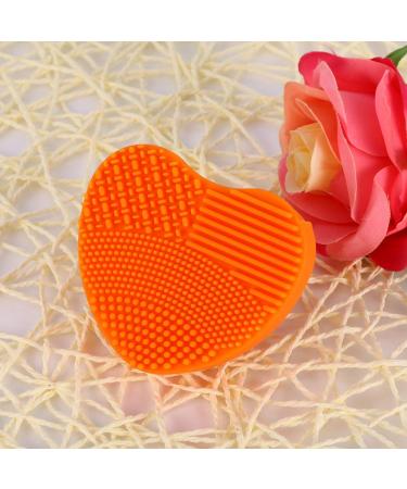 Makeup Brush Cleaner Silicone Portable Cosmetic Board Washing Scrubber Hand Tool (#4)